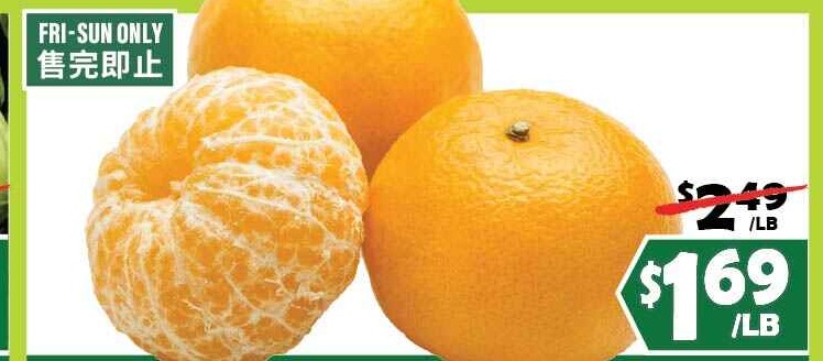ORRI MANDARIN 蜜桔 FRI-SUN ONLY 售完即止
