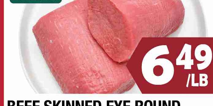 BEEF SKINNED EYE ROUND 牛眼肉 FRESH