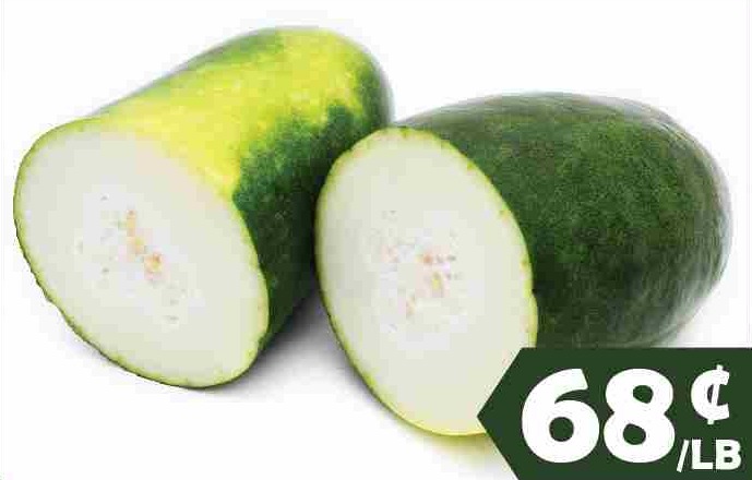 DON QUA (LONG GREEN SKIN) 長型綠皮冬瓜 68¢/LB