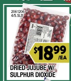 DRIED JUJUBE W/ SULPHUR DIOXIDE