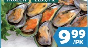 GREEN MUSSEL HALF SHELL 半邊淡菜(盒裝)