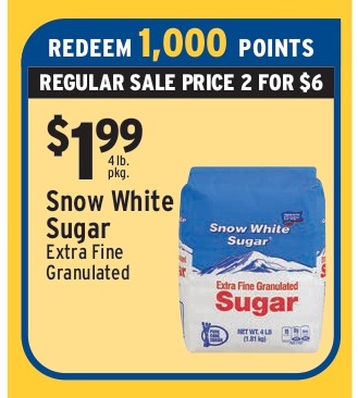 Snow White Sugar (Extra Fine Granulated)
