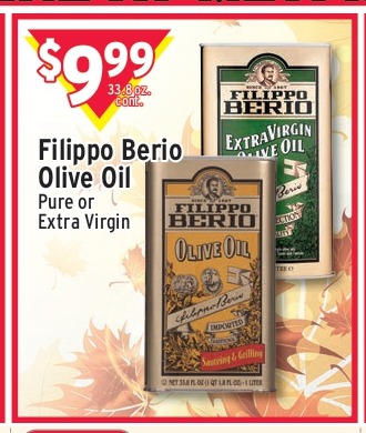 Filippo Berio Olive Oil (Pure or Extra Virgin)