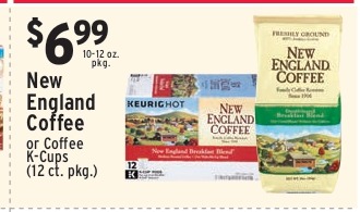 New England Coffee or Coffee K-Cups