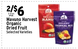 Mavuno Harvest Organic Dried Fruit (Selected Varieties)