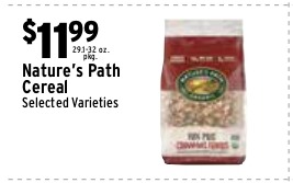Nature's Path Cereal (Selected Varieties)