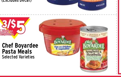 Chef Boyardee Pasta Meals (Selected Varieties)