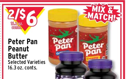 Peter Pan Peanut Butter (Selected Varieties)
