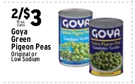 Goya Green Pigeon Peas (Original or Low Sodium)