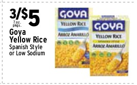 Goya Yellow Rice (Spanish Style or Low Sodium)
