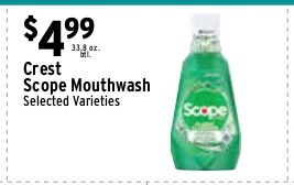Crest Scope Mouthwash (Selected Varieties)