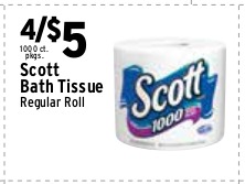 Scott Bath Tissue (Regular Roll)