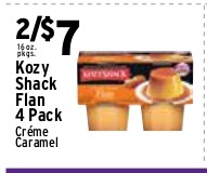 Kozy Shack Flan 4 Pack (Créme Caramel)