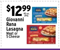 Giovanni Rana Lasagna (Meat or 5 Cheese)