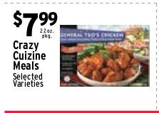 Crazy Cuizine Meals (Selected Varieties)