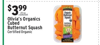 Olivia's Organics Cubed Butternut Squash (Certified Organic)
