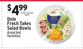 Dole Fresh Takes Salad Bowls (Assorted Varieties)