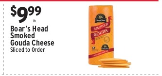 Boar's Head Smoked Gouda Cheese (Sliced to Order)