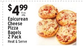 Epicurean Cheese Pizza Bagels 2 Pack (Heat & Serve)