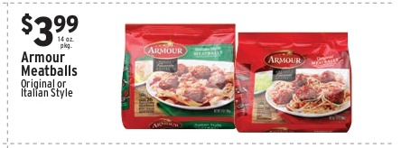 Armour Meatballs (Original or Italian Style)