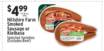 Hillshire Farm Smoked Sausage or Kielbasa (Selected Varieties, Excludes Beef)