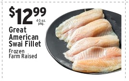 Great American Swai Fillet (Frozen, Farm Raised)