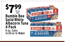 Bumble Bee Albacore Tuna 4pk