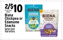 Biena Chickpea or Edamame Snacks