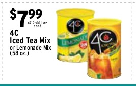 4C Iced Tea or Lemonade Mix
