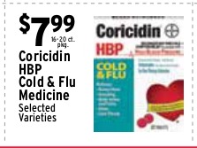 Coricidin HBP Cold & Flu Medicine