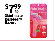 Skintimate Raspberry Razors