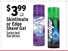 Skintimate or Edge Shave Gel