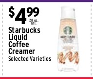 Starbucks Liquid Coffee Creamer