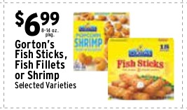 Gorton's Fish Sticks, Fillets or Shrimp