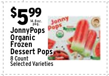 JonnyPops Organic Frozen Dessert Pops