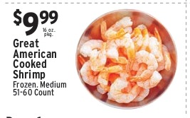 Great American Cooked Shrimp 51-60ct
