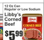 Libby's咸牛肉罐头