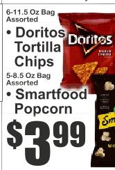 Doritos玉米片/Smartfood爆米花