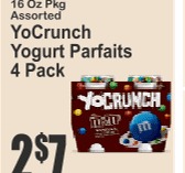 YoCrunch酸奶杯4连包