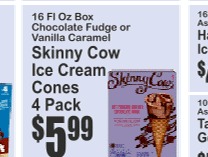 Skinny Cow雪糕甜筒4连包