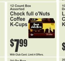 Chock full o'Nuts咖啡胶囊