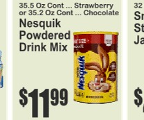 Nesquik奶昔粉
