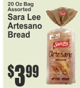 Sara Lee Artesano Bakery Bread