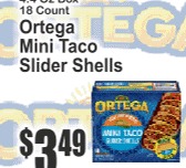 Ortega迷你墨西哥卷壳