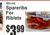 猪肋排片(Riblets)