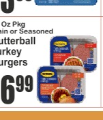 Butterball火鸡肉饼