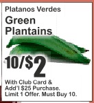 青大蕉(Platanos Verdes)