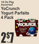 YoCrunch Yogurt Parfaits 4 Pack 16oz