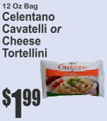 Celentano Cavatelli or Cheese Tortellini 12oz