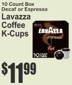 Lavazza Coffee K-Cups 10 Count Decaf or Espresso